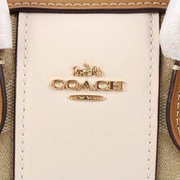 NWT Coach Mini Rowan Crossbody in Signature Canvas & Leather w/ Detachable Strap - Picture 6 of 10